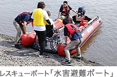 水難・水害対策に レスキューボート「水難救助ボート」