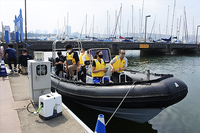 水難救助用ボート「ARD730」の試乗