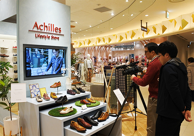 東急プラザ渋谷「Achilles Lifestyle Store」にて撮影
